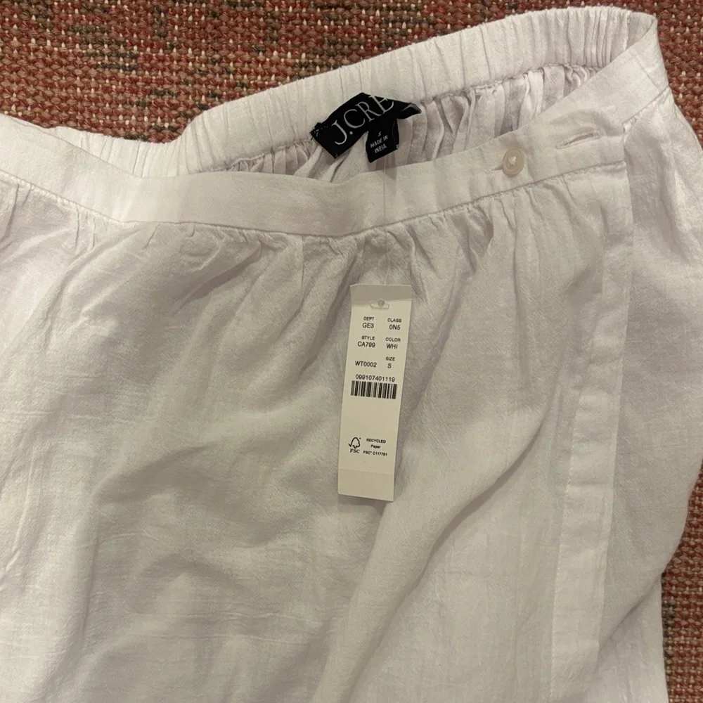 J. Crew White Maxi Skirt